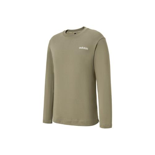 adidas crew neck pullover long-sleeve T-shirt unisex green S