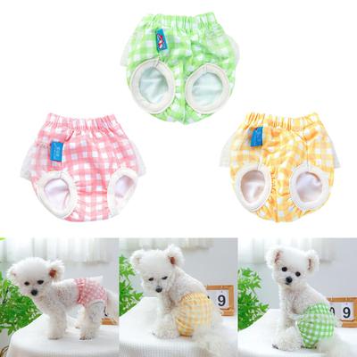 Girl Dog Sanitary Panties Physiological Pants Pet Dog Period Jumpsuits Female Dog Diaper Pantie Wash-able Shorts for Pup