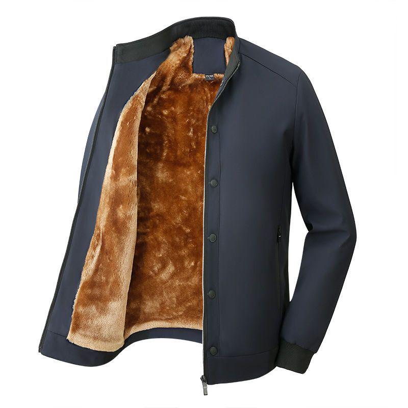 

Elderly Men s Thick Padded Winter Cotton Jacket 2XL for 130-145 jin