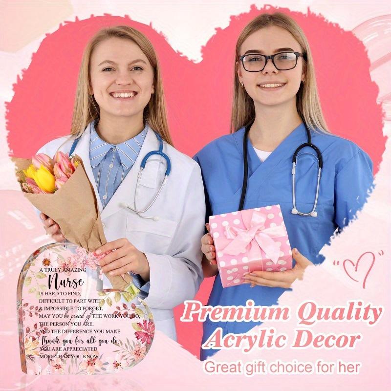 Truly Amazing Nurse: Acrylic Keepsake Table Decorations & Gifts for Women
