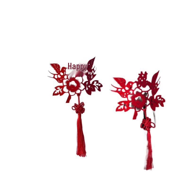 Set Perdele și Legături Dublă Fericire pentru Living sau Decor de Nuntă