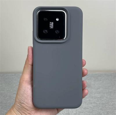 Original Flüssigsilikon Schutz Candy Bumper Handyhülle Für Xiaomi 14 13 Pro 14Pro Ultra Matt Skin Weiche Rückabdeckung Funda