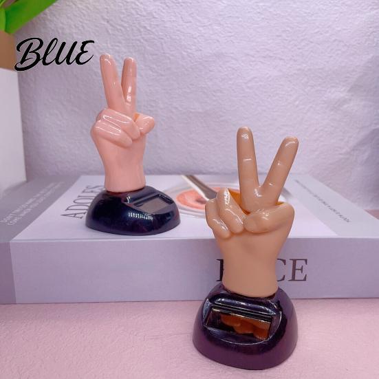 Gesten-Autodekoration Solarbetrieben Fingerwackel-Dekor Kreatives Armaturenbrett-Ornament