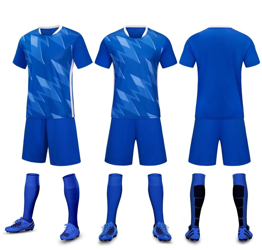 Clear Board Football Uniform Set, Men'S Adult Children'S Football Training Uniform, Light Plate Printing Number, Campus Football Uniform, Team Uniform