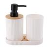 Orin 3-Piece Bathroom Set White