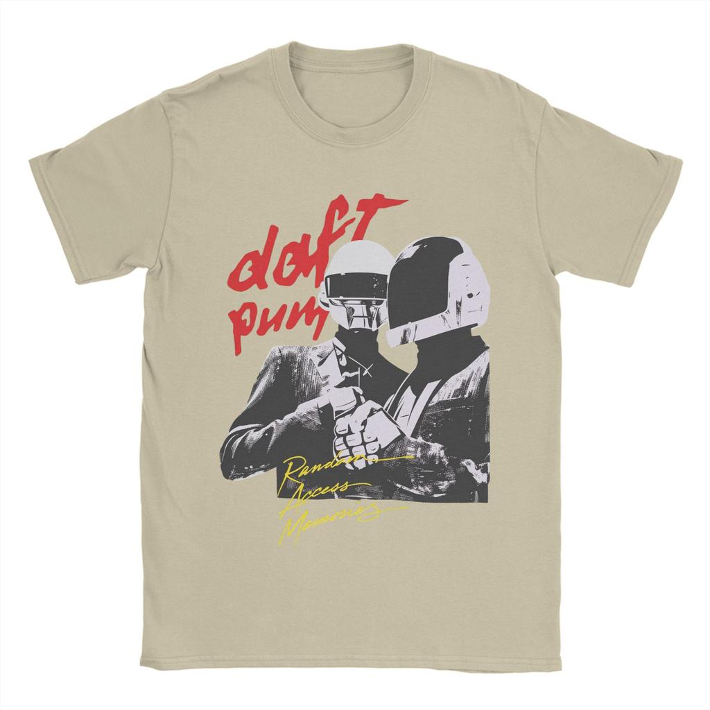 Daft Punk Electronic Band TShirt Men Hipster Cotton Tees Round Neck Short Sleeve T Shirts Summer Clothing
