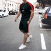 Men's Workout Set Tracksuit T Shirt & Shorts Set Outfit Set Crew Neck Outdoor Daily Sports