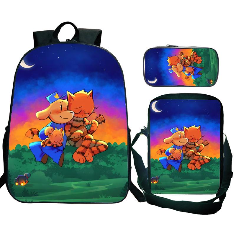 3 Stück Dog Man Rucksack Herren Jugendliche Port Reiserucksack Studenten Schule Umhängetasche Dogman Trend Laptop Rucksack