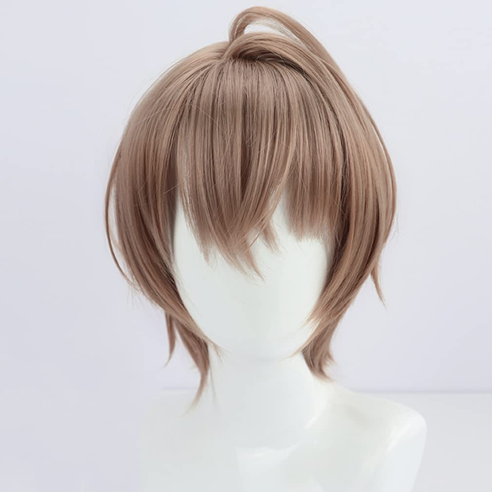 LAOBAO Kagami Hayato Cosplay Brown Bob Disguise Costume Halloween Costume Wig, Hair, Heat-Resistant, Wig, Accessory,