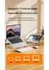 Mini Alloy Laptop Stand: Portable, Foldable, Six-Speed Adjustable Notebook Holder with Heat Dissipation for Office Use