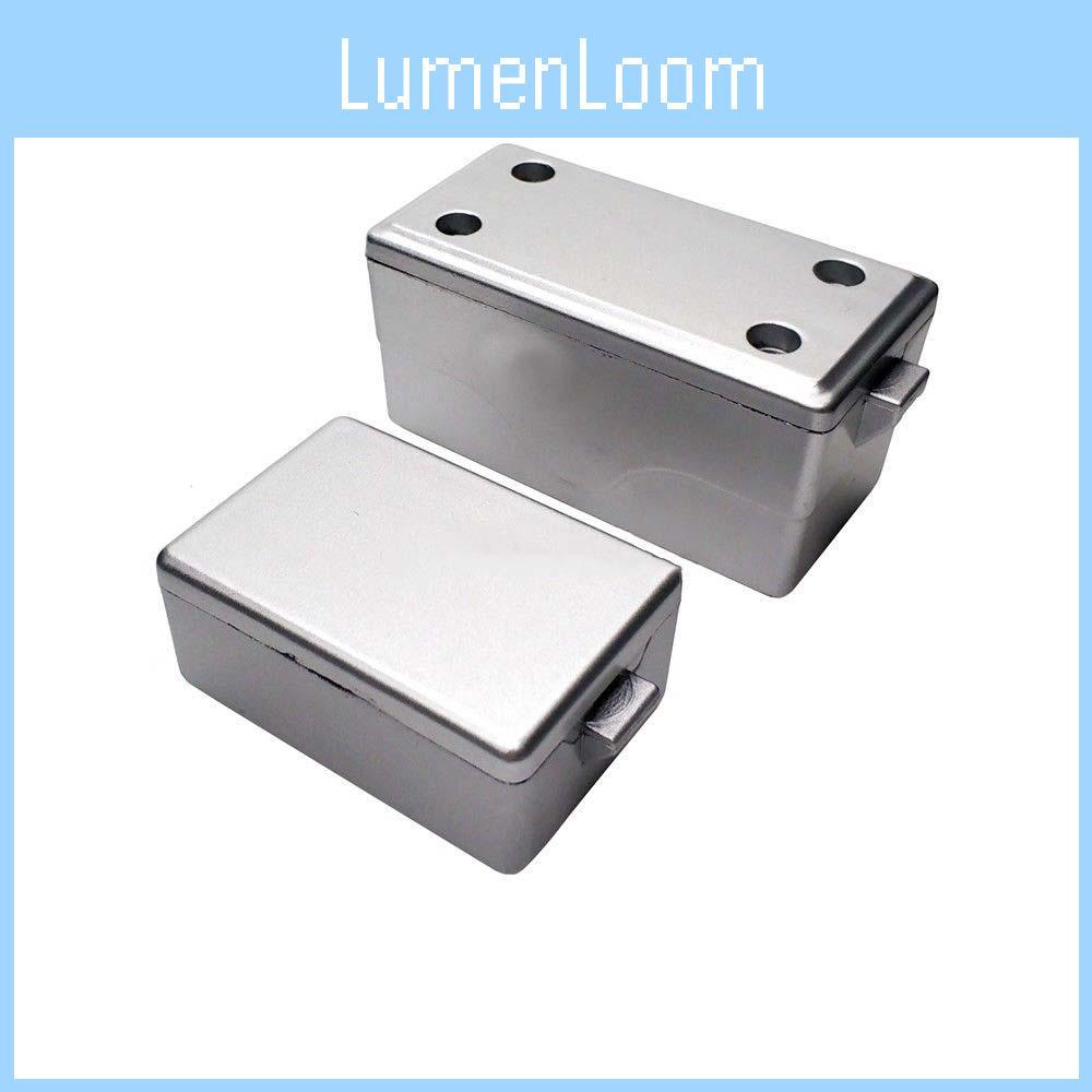 Caixa de Ferramentas Decorativa Realista de Plástico Rígido Prateado Para Caminhões Crawler RC 1/10 Conjunto de 2