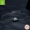 S925 Silver Sparkling Mozzarella Diamond Bracelet, Simple Light Luxury Style With Certificate Hand Jewelry Msb001