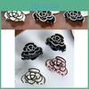 Stylish Size Medium Acetate Hair Clip Featuring Delicate Camellia Flower For Women Fashionable