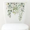 Bathroom Stickers Tropical Green Plant Leaf Flower PVC Self Adhesive Waterproof Wall Sticker for Home Bathroom Toilet Decor 1PC