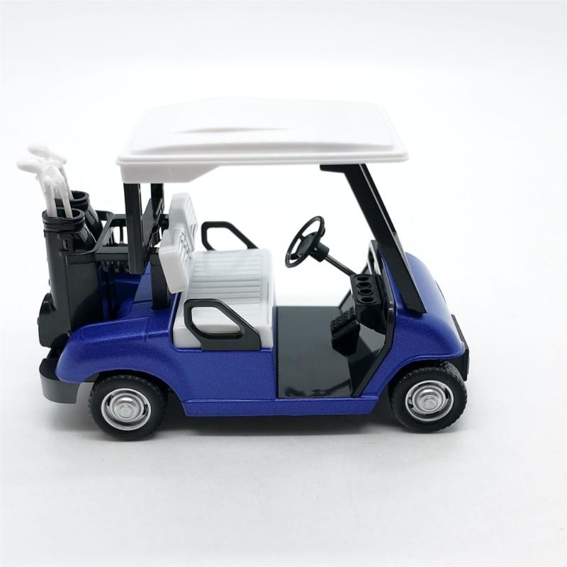 Detailed Miniature Golf Vehicle Alloy 1:20 Scale Golf Cart Pullback Toy Display Piece For Birthday Party Decoration