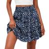 Women's Floral Print High Waist Ruffle Hem Skirt with Built-in Shorts, Casual Summer Outfit