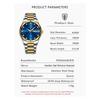 POEDAGAR Top Luxury Watch for Man Date Week Waterproof Luminous Wristwatch Quartz Stainless Steel Men's Watches Sports