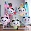 Mini Plush Toy Claw Machine Keychain Charms