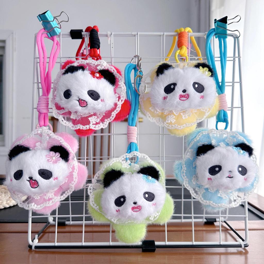 Mini Plush Toy Claw Machine Keychain Charms