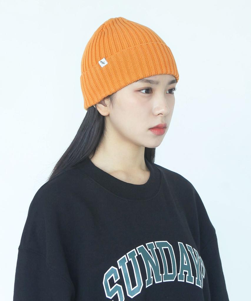 SUNDAY HOBBY CLUB Cotton Basic Beanie - Orange