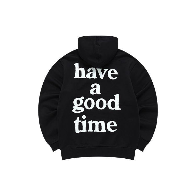 Fila Have A Good Time Series Logo Print Sports Hoodie Unisex Hoodies Black F11U149207F-BK