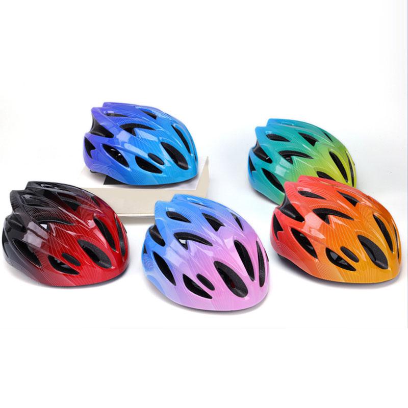 Adjustable Gradient Color Kids Helmet for Boys and Girls for Cycling Roller Skating Skateboarding Balance Scooter Riding