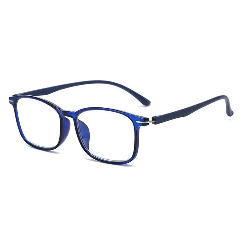 Unisex High-End Anti-Blue Light Glasses Frame with Metal Accents - Ultra-Light Design for Students