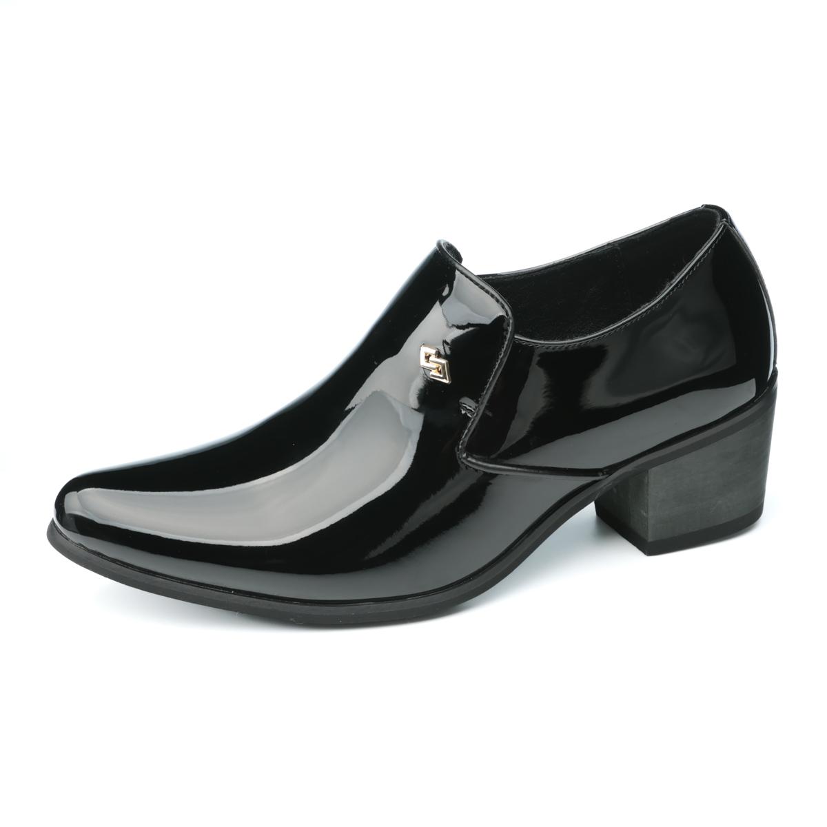 

2025 Новое Платье Кожаные Туфли Мужские Высокий Каблук Оксфорды Свадебные Туфли Формальные Карьерные Мужские Рабочие Туфли Роскошный Бренд Мужская Повседневная Обувь 46