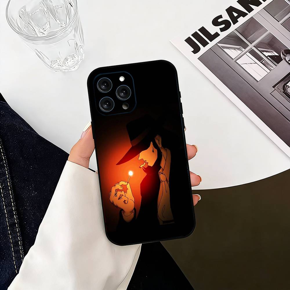Lupin the Third Daisuke Jigen  Phone Case For iPhone 17, 16,15,14,13,12,11 Plus,Pro Max, Others Soft Black Cover