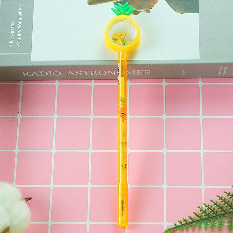 1 Piece Stationery Kawaii Gel Pen School And Office Supplies Creative Fruit Glitter Recreation Cute Gel Pen