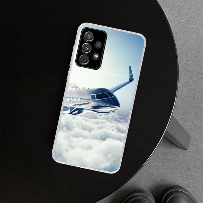 Aircraft Airplane Plane Fly Travel Cloud Phone Case for Samsung Galaxy A17 A16 A26 A36 A56 A57 A37 A15 A25 A35 A55 A14 A24 A34 A