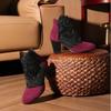 Women's Retro Lace Mesh High Heel Boots Fall New Plus Size Booties