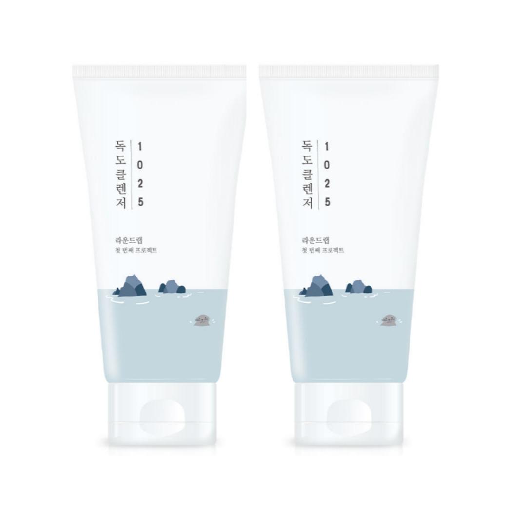 

[1+1] Round Lab 1025 Dokdo Cleanser 150ml × 2 – Low-pH Hydrating Amino Acid Facial Cleanser Duo Set