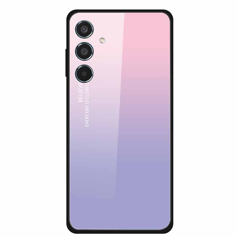 Tempered Glass Case For Samsung S25 Plus Case S 25 Plus Hard Back Cover For Samsung Galaxy A16 M55 A55 Phone Case Soft Bumper
