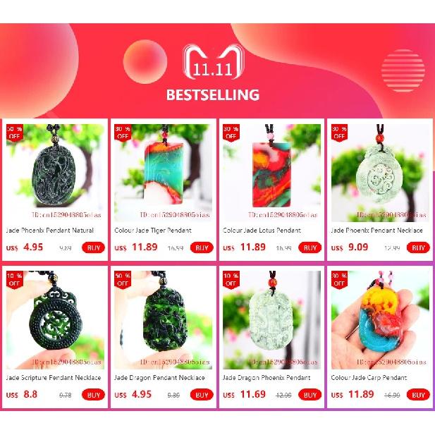 Certified Chinese Natural Black Green Jade Dragon Pendant Beads Necklace Charm Jewelry Obsidian Carved Amulet Gifts for Men