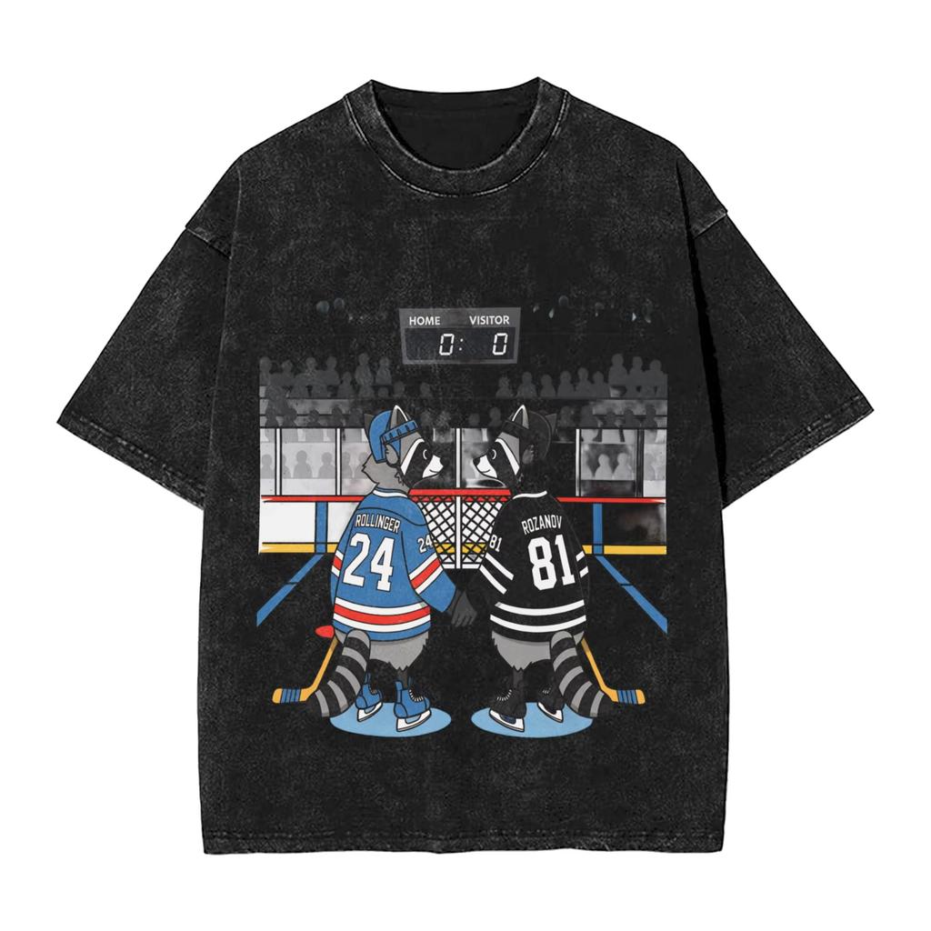 Heaten Rivalry Funny Shane Hollander Ilya Rozanov Graphic Print TShirt Retro Washed Cotton Women Men Summer Oversize Tee