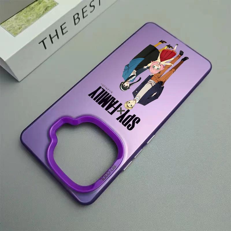 

Fashion Trend Anime Spy×FAMILY Colorful Frosted Laser Full Cover PC Shockproof Phone Case для IQOO Z9 Turbo Z9X IQOO Z9