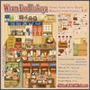 Stress‑relief 3D Miniature Scene Stickers Izakaya Scene DIY Cabin Scene Sticker  Toy