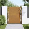 VidaXL Garden Gate, Patio Gate with Lock, Security Barrier, Outdoor Terrace Door, 105x130 Cm 153264