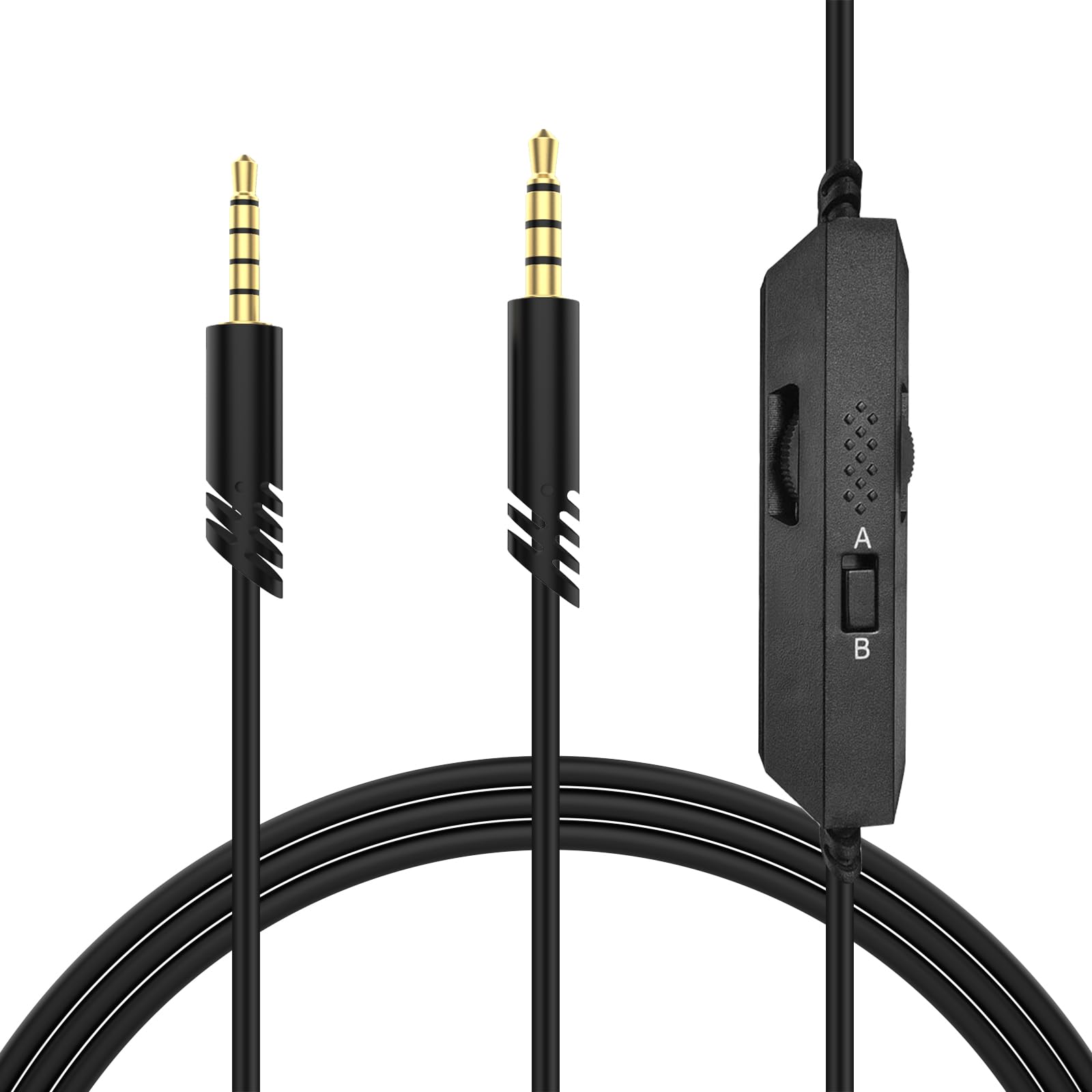 

A50 Replacement Cable Headphone Cable Audio Cord with Volume Control and Microphone Compatible with Astro Gaming Headset to Xbox One PS4 Controller чорний