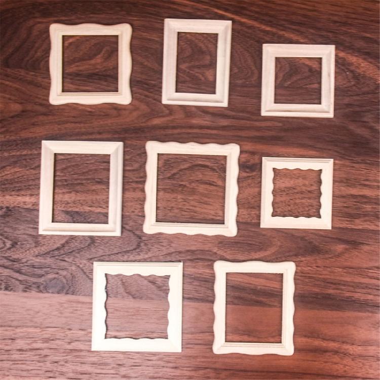 Picture Frame Miniature Dollhouses Display Accessory 1/12 Scale, Realistic Zakka Wood Dollhouses Miniature