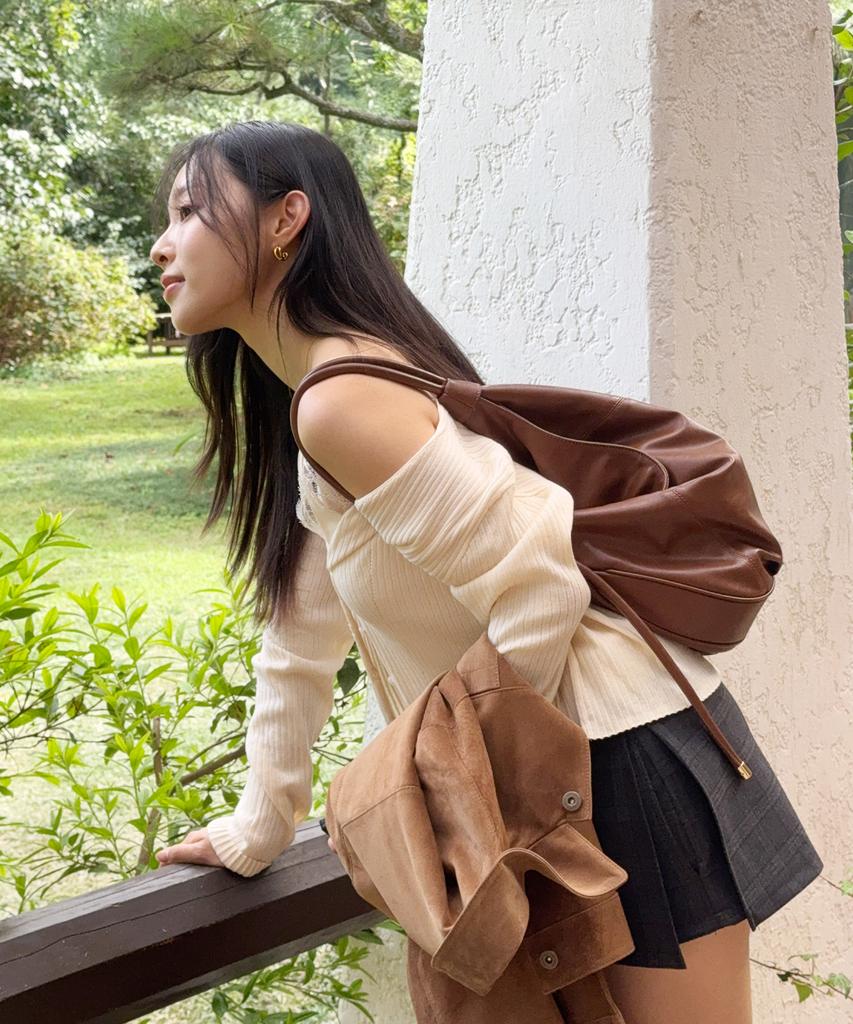 Talli Noir Flap Bag 26_Brown