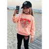 Girls' Cool Spider Casual Comfortable Soft Loose Pullover Sweatshirt and Leggings 2-Piece Set, New Autumn/Winter, Playful, Sweet and Cool Style