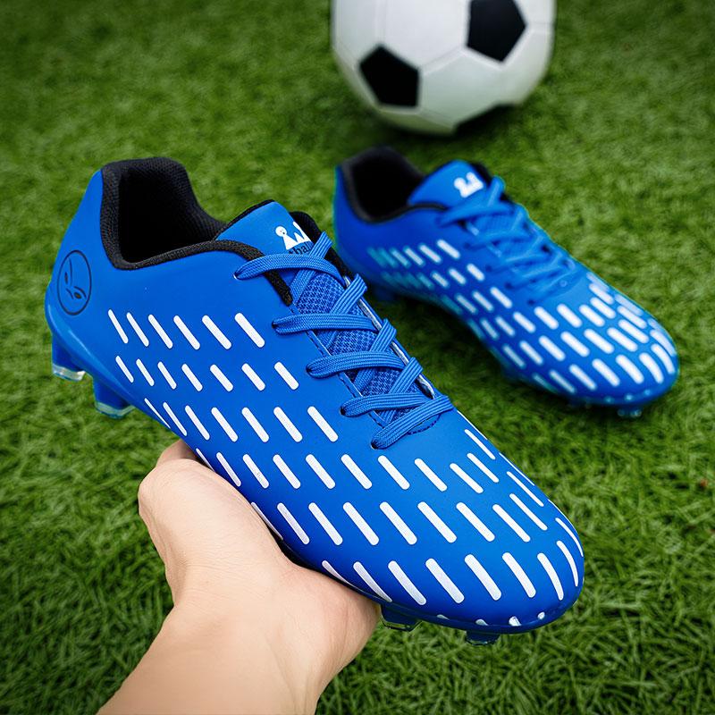 Unisex-Fußballschuhe aus Leder, große Größe, professionelles Training, Rasen-Spike-Sport-Fußballschuhe