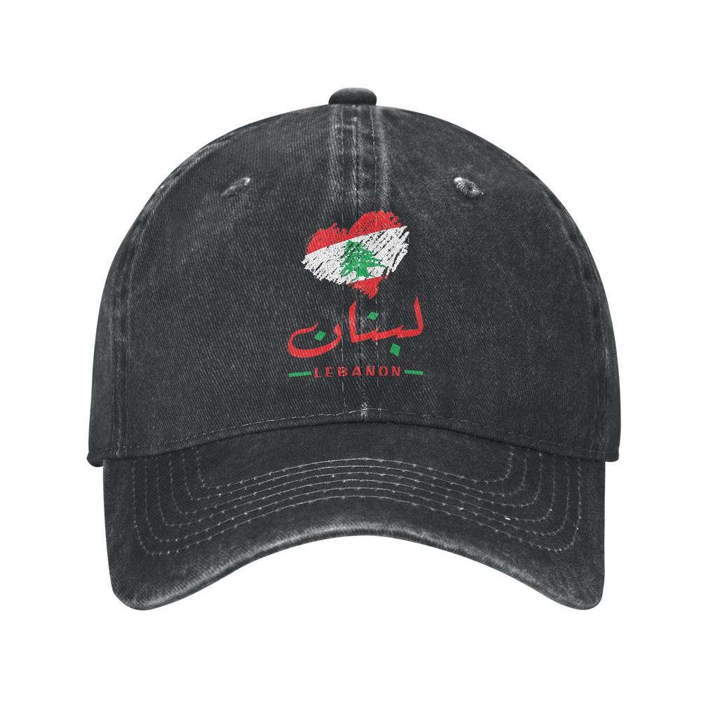 Lebanon Flag Heart Accessories Baseball Caps Unisex Casual Caps Hat Adjustable Trucker Hats Snapback Cap