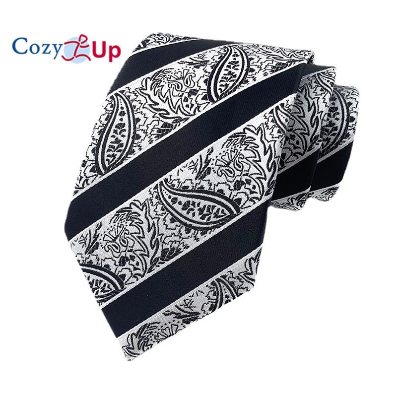 3.15"(8cm) Fashion Striped PaisleyTies Men Plaid Flower Necktie for Wedding