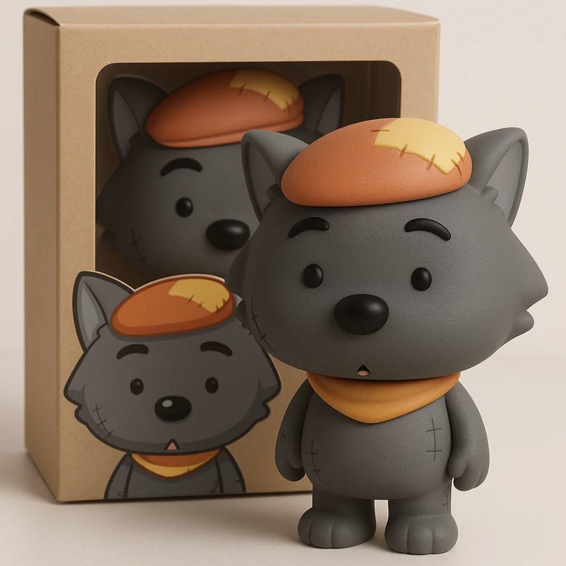 

2025 Dodo Grey Taro Action Figure - Cute Creative Desktop Ornament Doll Gift I will definitely come back [1 Grey Wolf]