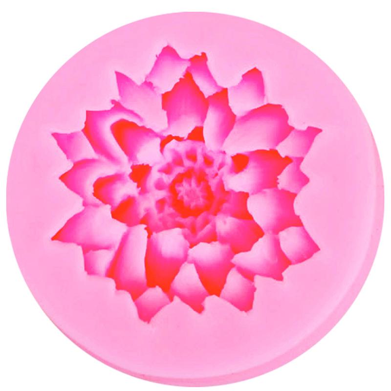 Lotosový květ silikonový fondant dortové formy Forma na čokoládu na pečení