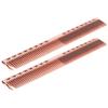 2pcs Professional Stainless Steel Haircut Comb Salon Hairdressing Comb Styling Tool