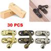 Vintage Style Padlock Hasp Hook Locks for Mini Jewelry Wooden Box 30pcs Pack